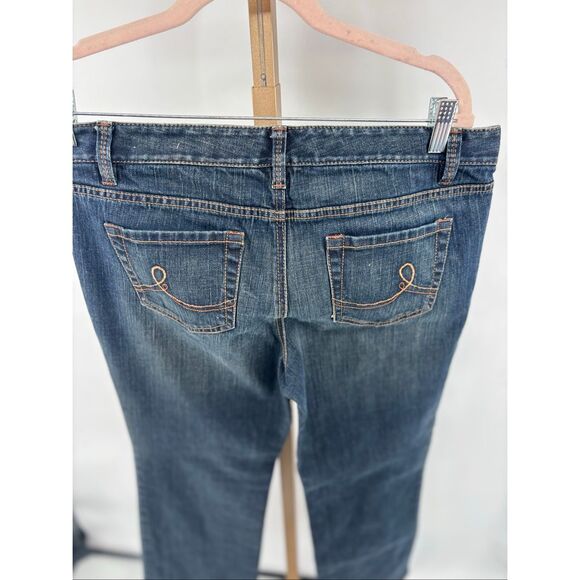 Loft Womens Original Boot Cut Jeans Size 10P Dark Wash Cotton Blend NWT FLAW - Picture 6 of 10